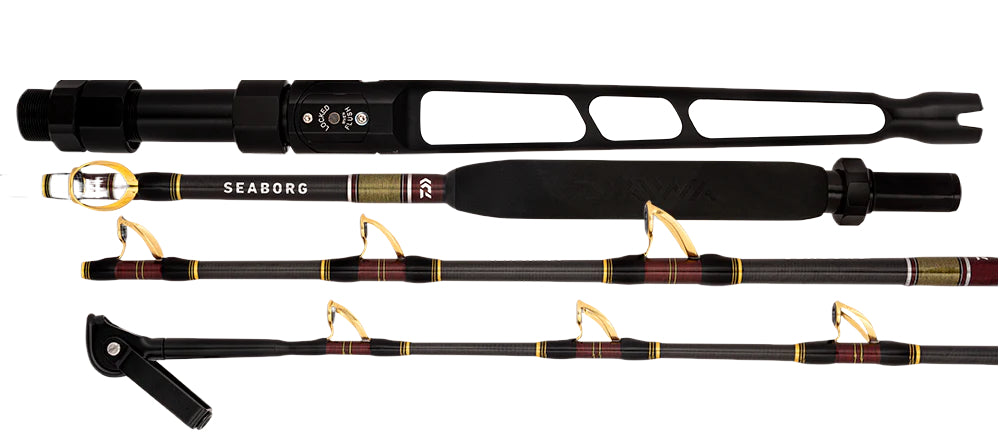 Daiwa Electric Combo Seaborg 1200mj Seaborg 60xhfd Pre-spooled X8 Braid 80lb 1200m