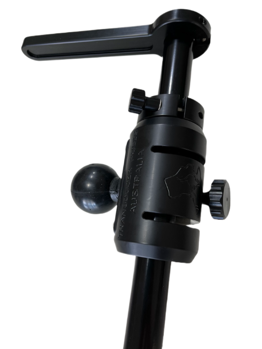 Transducer Poles Australia Cv Kit With Mount Block, Lock Collar, Bolt On Handle, Ram-d-2462u D Ball, Rail Mount & Short Arm Joiner