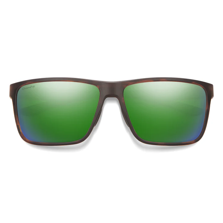 Smith Riptide Matte Polarised Sunglasses (tortoise Chromapop Green Mirror)