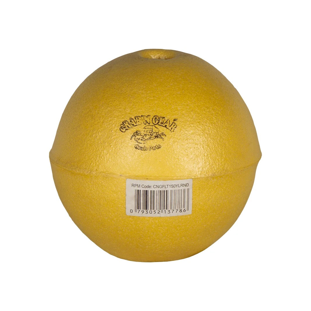 Crab'n Gear 150mm Round Crab Pot Float Yellow Pvc Foam