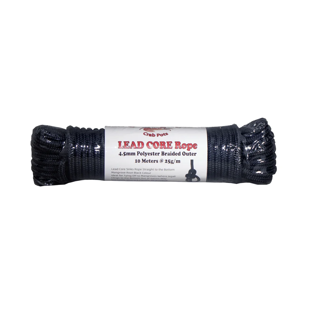 Crab'n Gear 4.5mm Lead Core Rope 10m Black