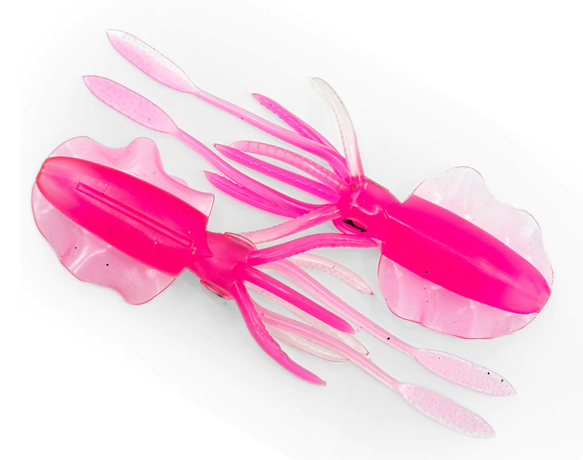 Chasebaits The Ultimate Squid 150mm Soft Plastic Lure [cl:pink Uv]