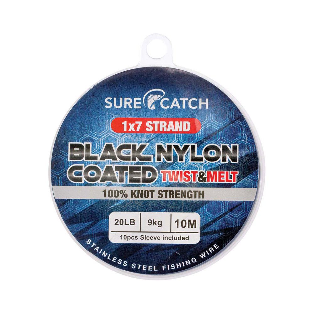 Surecatch Nylon Coated Wire Black
