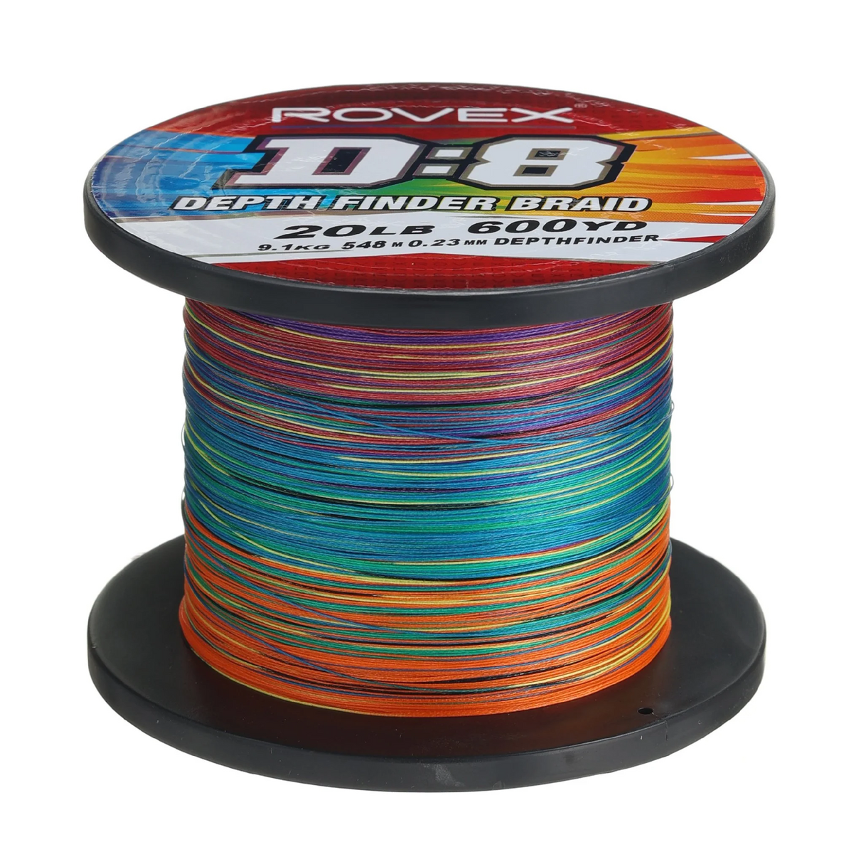 Rovex D8 Depth Finder Braided Fishing Line Multi Colour