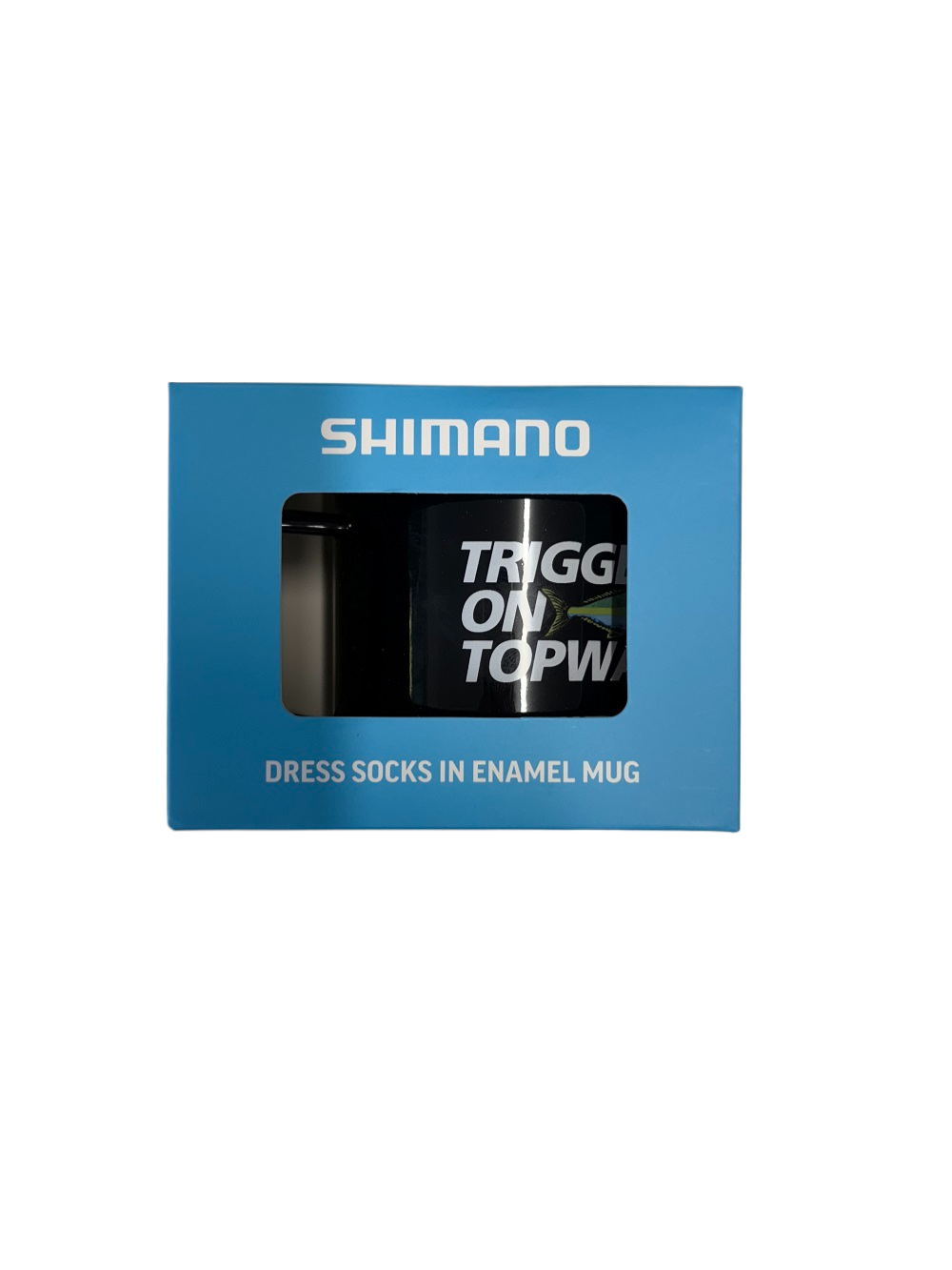 Shimano Enamel Mug + 2 Pairs Dress Socks Sz 9-11