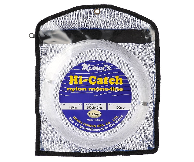 Momoi Hi-catch Extra Hard Coil Monofilament Fishing Leader Clear