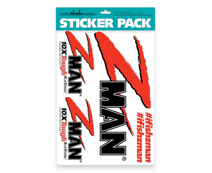 Tackle Tactics Sticker Pack A3 - Zman