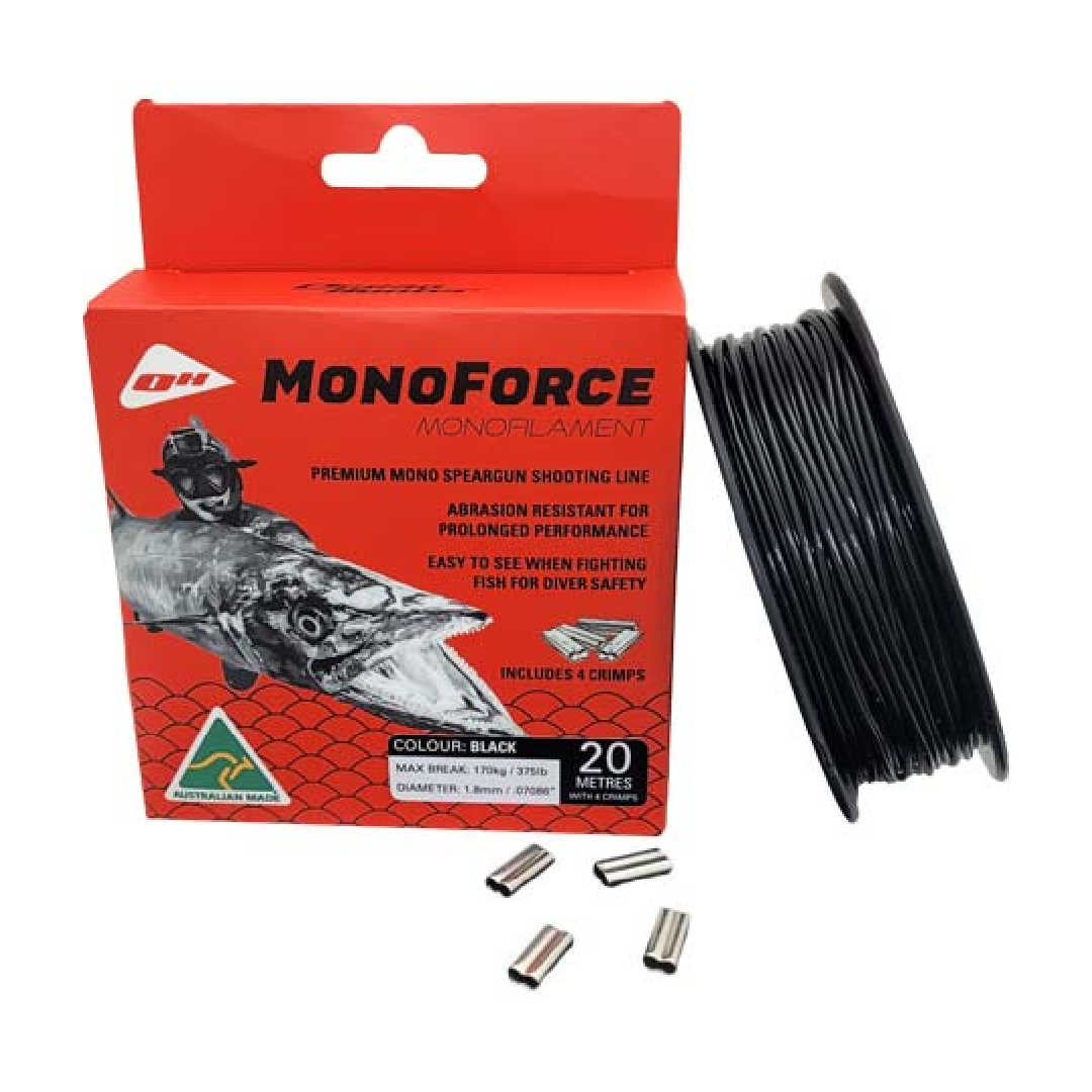 Ocean Hunter 1.8mm Monoforce Monofilament Black