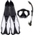 Ocean Pro Gnarloo Mask, Snorkel And Fins Set White [sz:xs]