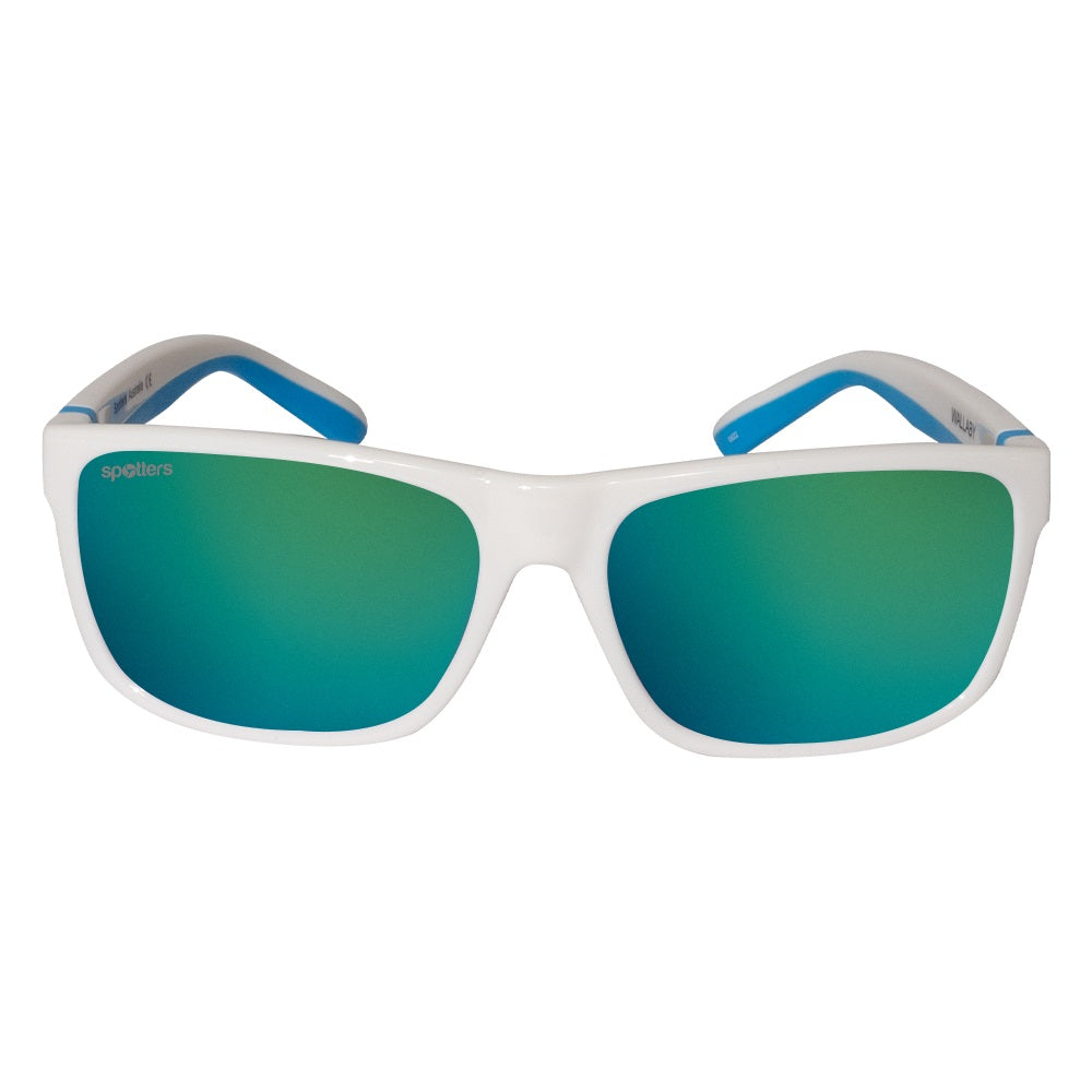 Spotters Kids Wallaby Polarised Sunglasses (white Green)