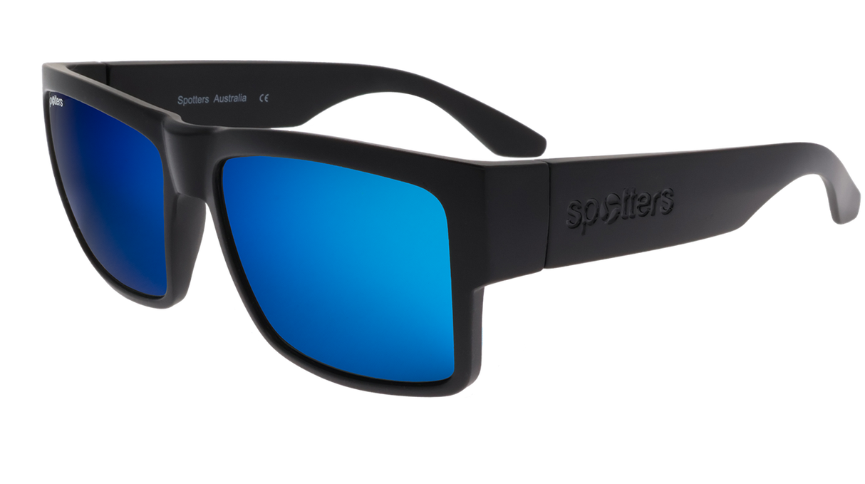 Spotters Striker Polarised Sunglasses (matt Black Ice)