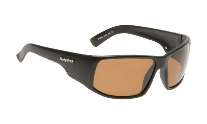 Ugly Fish Polarised Sunglasses P4664 (matt Black Frame - Brown Lens)