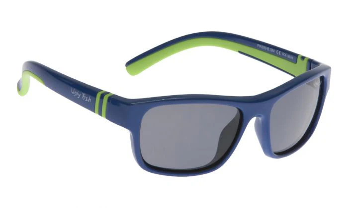 Ugly Fish Jnr Polarised Sunglasses Pk699 (blue/green Frame - Smoke Lens)