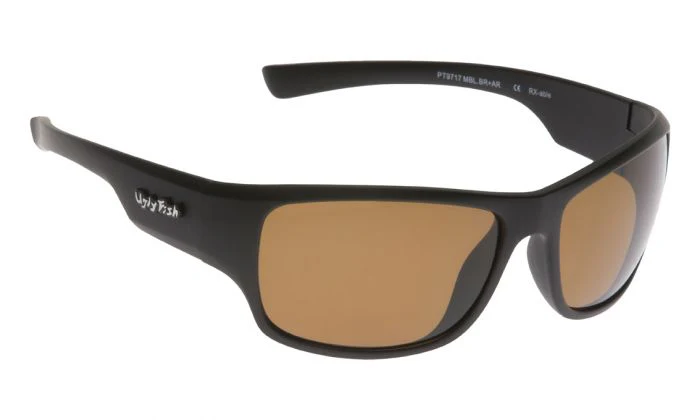 Ugly Fish Polarised Sunglasses Pt9717 (matt Black Frame - Brown Lens)
