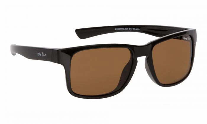 Ugly Fish Polarised Sunglasses Pu5311 (matt Black Frame - Brown Lens)