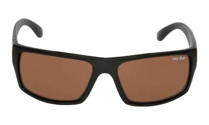 Ugly Fish Polarised Sunglasses P1202 (matt Black Frame - Brown Lens)