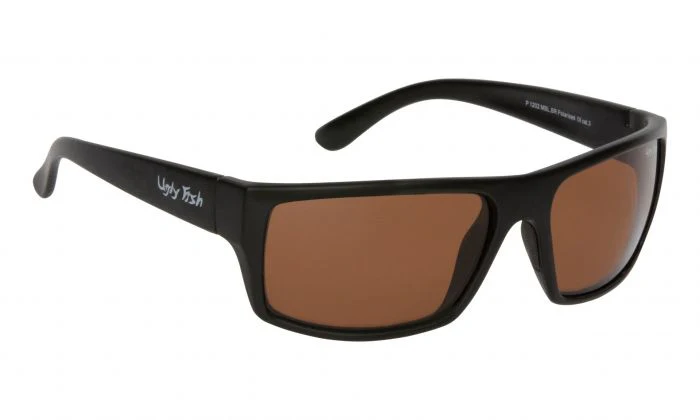 Ugly Fish Polarised Sunglasses P1202 (matt Black Frame - Brown Lens)