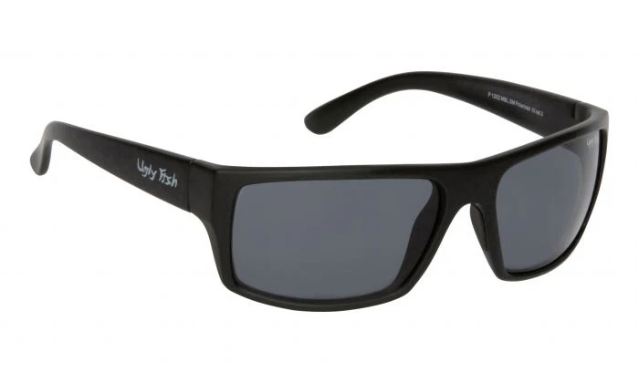 Ugly Fish Polarised Sunglasses P1202 (matt Black Frame - Smoke Lens)