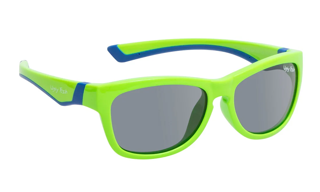 Ugly Fish Jnr Polarised Sunglasses Pk488 (green Frame - Smoke Lens)