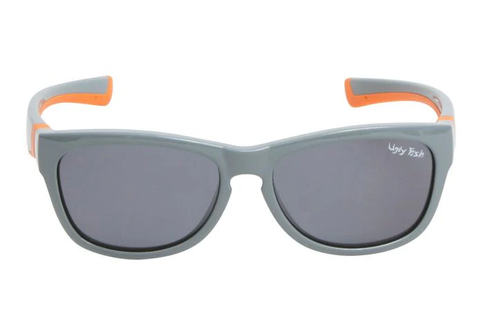 Ugly Fish Jnr Polarised Sunglasses P488 (grey/orange Frame - Smoke Lens)