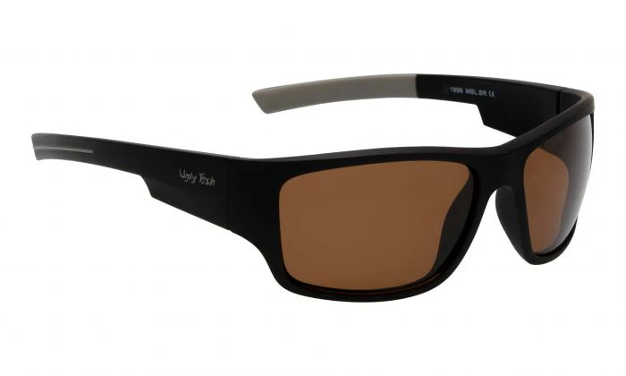 Ugly Fish Polarised Sunglasses P1996 (matt Black Frame - Brown Lens)