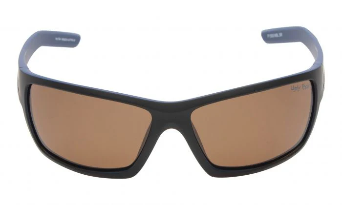 Ugly Fish Polarised Sunglasses P1550 ( Matt Black Frame - Brown Lens)