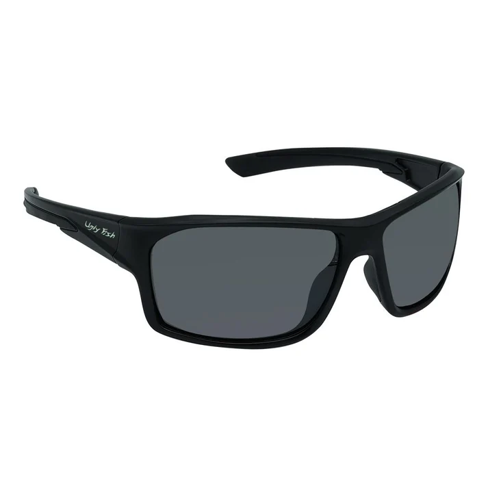 Ugly Fish Recycled Polarised Sunglasses Pfn130 (matt Black Frame - Smoke Lens)