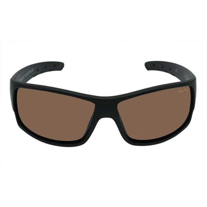 Ugly Fish Polarised Sunglasses P1127 (matt Black Frame - Brown Lens)
