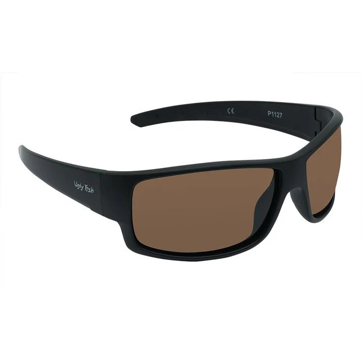 Ugly Fish Polarised Sunglasses P1127 (matt Black Frame - Brown Lens)