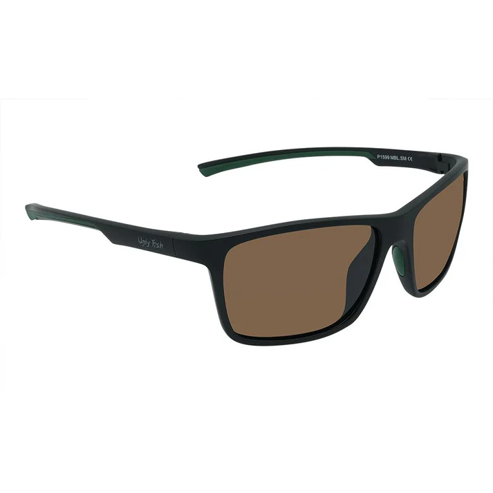 Ugly Fish Polarised Sunglasses P1599 (matt Black Frame - Brown Lens)