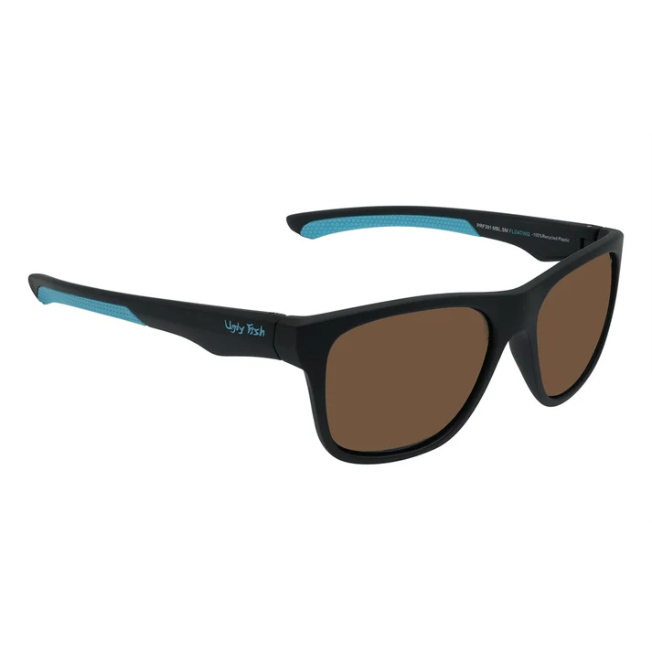 Ugly Fish Floating Polarised Sunglasses Pfr391 (matt Black Frame - Brown Lens)