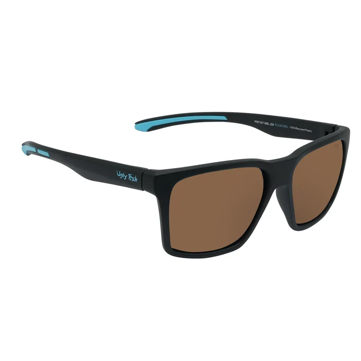 Ugly Fish Floating Polarised Sunglasses Prf352 (matt Black Frame - Brown Lens)