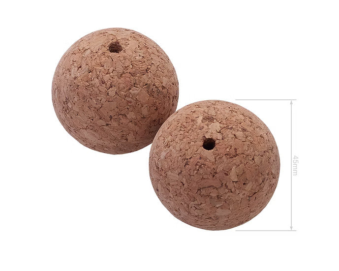Hookem Outrigger Cork Ball Stoppers 2 Pack 45mm
