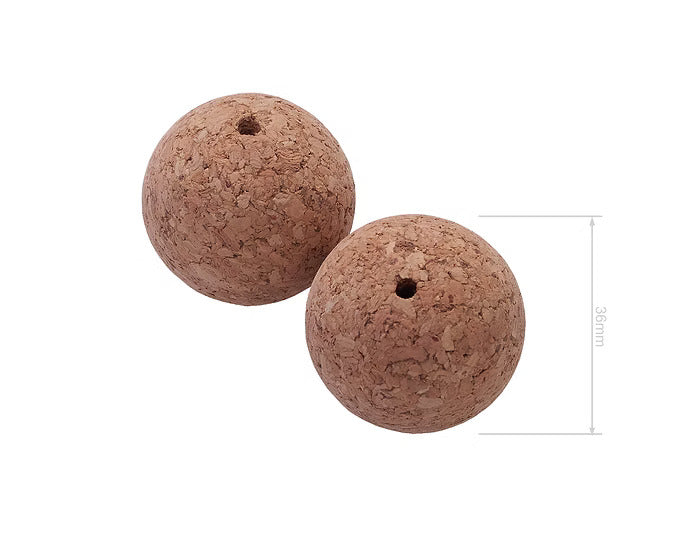 Hookem Outrigger Cork Ball Stoppers 2 Pack 36mm