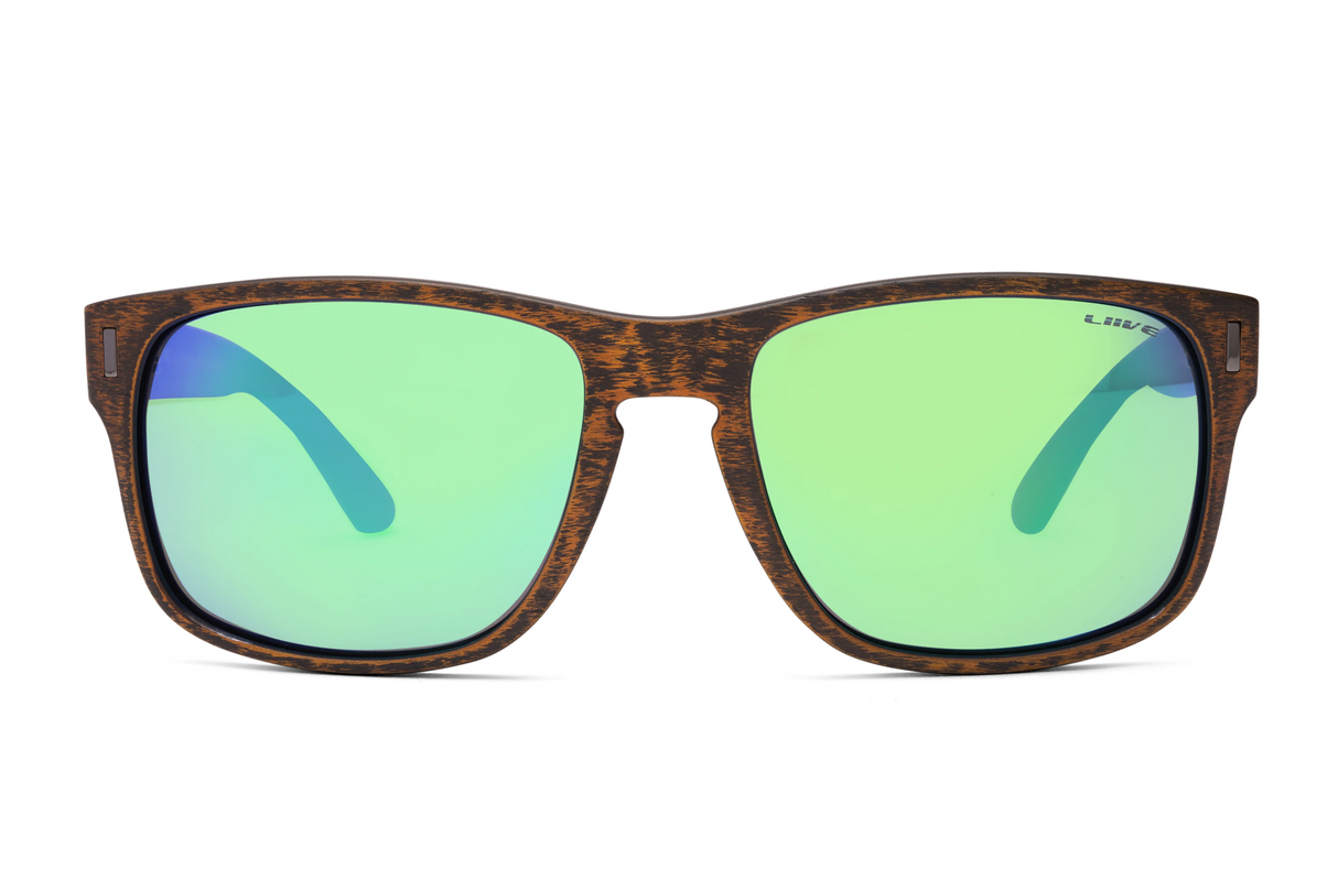 Liive The Lewy Mirror Polarised Sunglasses (brown Sanded)