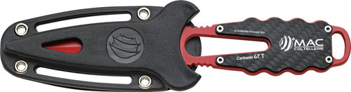 Mac Coltellerie Dive Knife Apnea 9 Carbon W/ Lanyard >