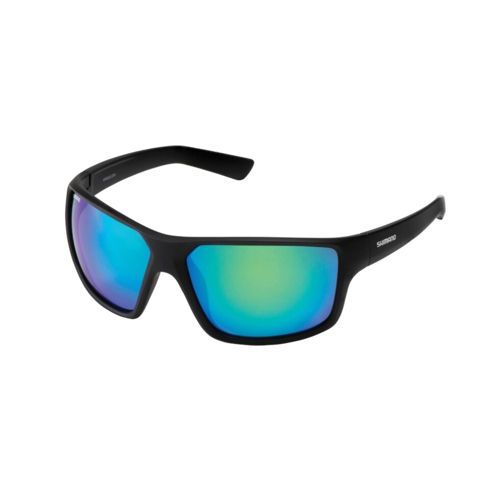 Shimano Conquest Polarised Sunglasses (matt Black Frame/green Mirror Lens)