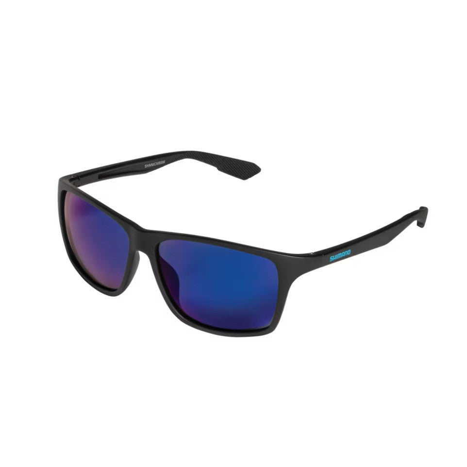 Shimano Extraction Polarised Sunglasses (matt Black Frame/blue Mirror Lens)