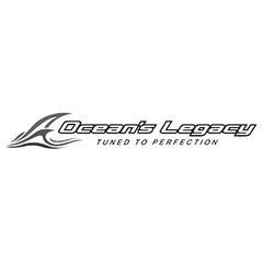 Ocean’s Legacy fishing gear logo featured at Fisho’s Tackle World Hervey Bay – premium jigs, rods, and accessories for serious offshore anglers