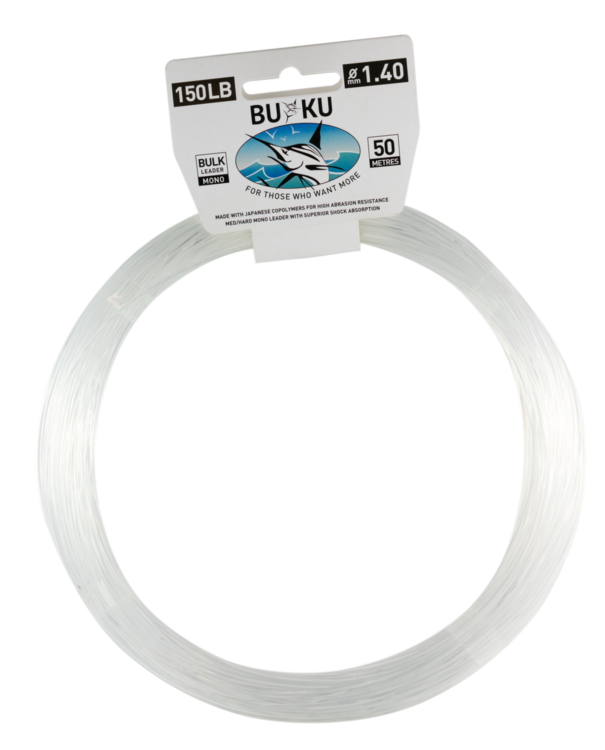 Buku Game Coil Monofilament Fishing Leader Clear