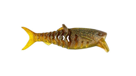 Rapala Crush City Infiltrator 3" Soft Plastic Lure [cl:gold Fleck Motor Oil Uv]