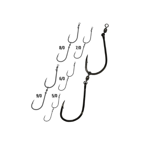 Mustad Gang Hook 10829npbn 2x [sz:5/0 - 4pk]