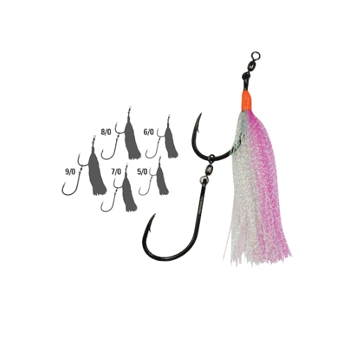 Mustad Gang Hook 10829npbn Flash 2x [sz:5/0 - 3pk]