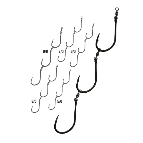 Mustad Gang Hook 10829npbn 3x [sz:5/0 - 4pk]