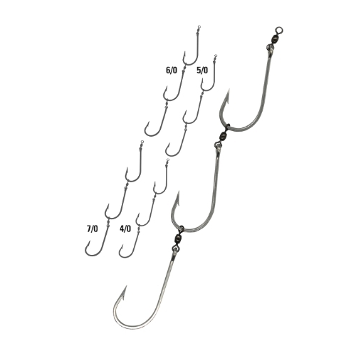 Mustad Gang Hook 7766dt 3x [sz:4/0 - 4pk]
