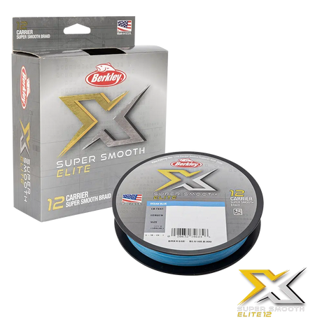 Berkley X12 Super Smooth Elite Braided Line >< [sz & Cl:300m 65lb - Ocean Blue]