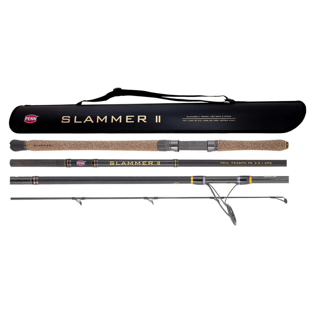 Penn Slammer Ii Travel Spinning Rod [sz:7'9"/3pc/pe 3-5/793sph]