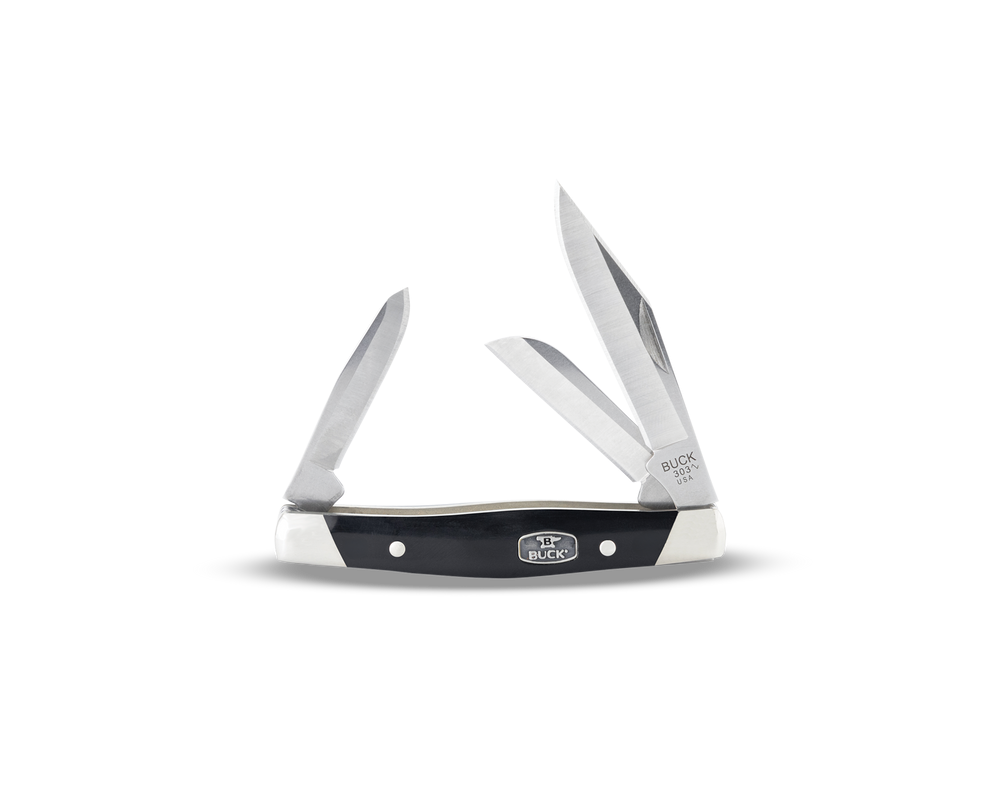 Buck 303 Cadet 3-1/4 3 Blade Folding Knife