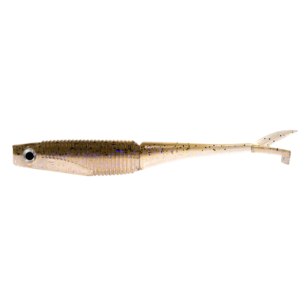 Daiwa Baitjunkie 3.95" Flick Soft Plastic Lure [cl:ghost Electric Shad]