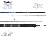 Daiwa 26 Saltist Hyper Spinning Rod [sz:7'6"/pe 3-4/2pcbj/s76-3/4]